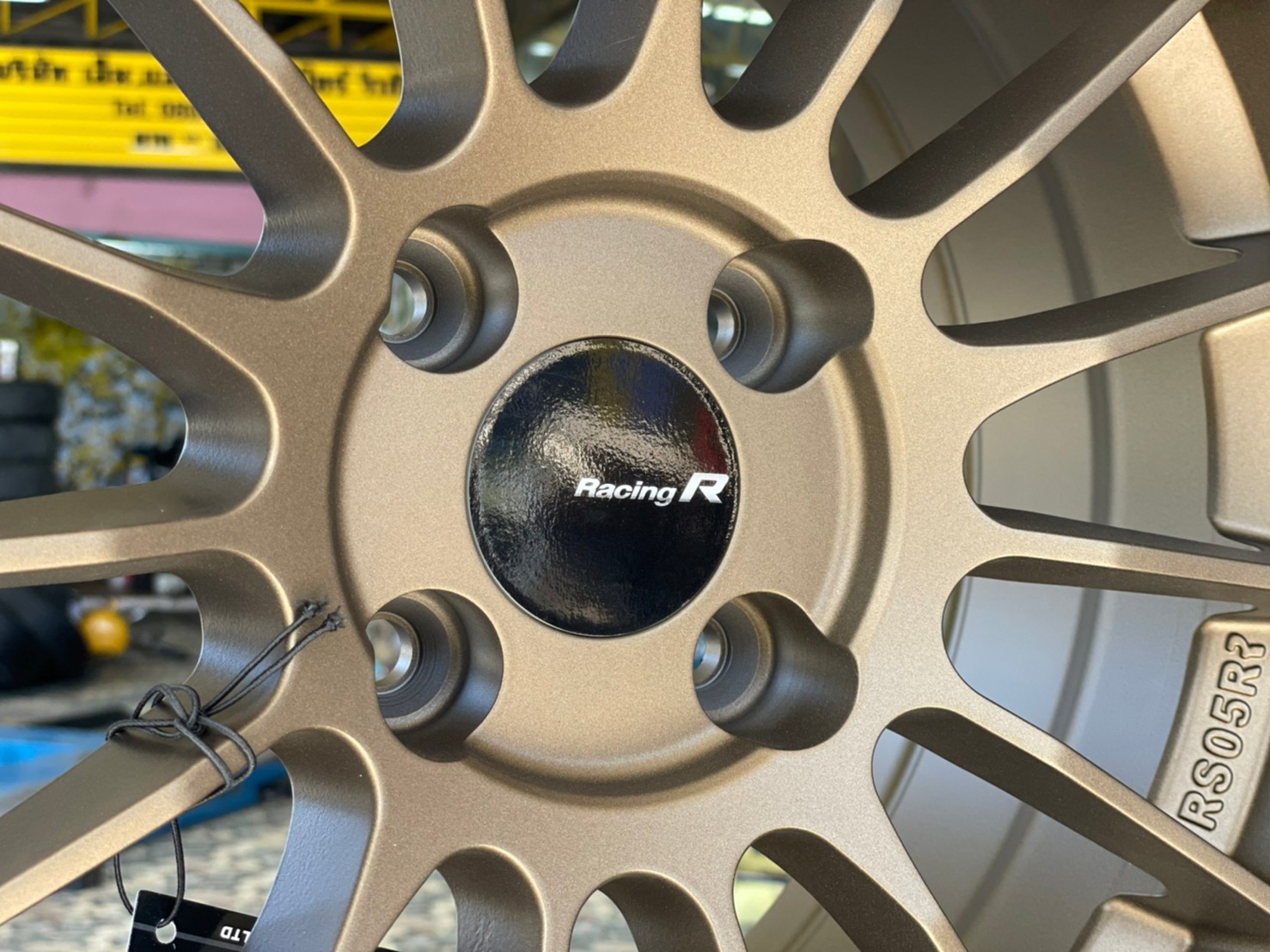 RS005 ล้อแม็กขอบ15 Brightwheels BW-39 ล้อขอบ15 กว้าง7 ออฟ32 4รู100 สีน้ำตาล(F-BR)