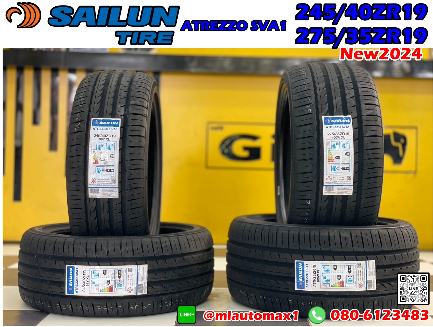 #SAILUN ATREZZO #SVA1 245/40ZR19 💥 💥#SAILUN ATREZZO #SVA1 275/35ZR19 ยางใหม่ปี2024