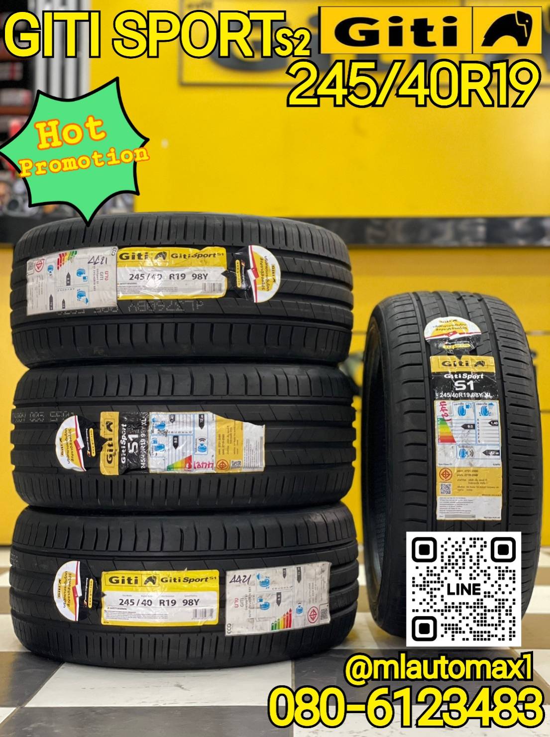 GITI SPORT S1 245/40R19 ยางใหม่ปี2021