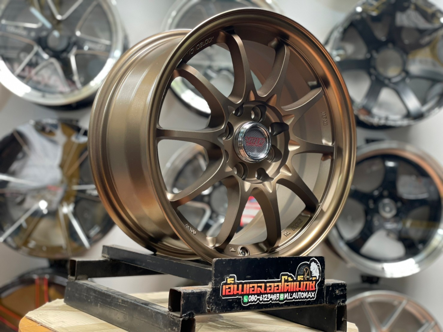 ล้อแม็กซ์ SSW ลายCE28 S367 ล้อแม็กซ์ขอบ15 กว้าง7 ออฟ35 4รู100/114.3 สีน้ำตาล งานStamford Sport Wheel