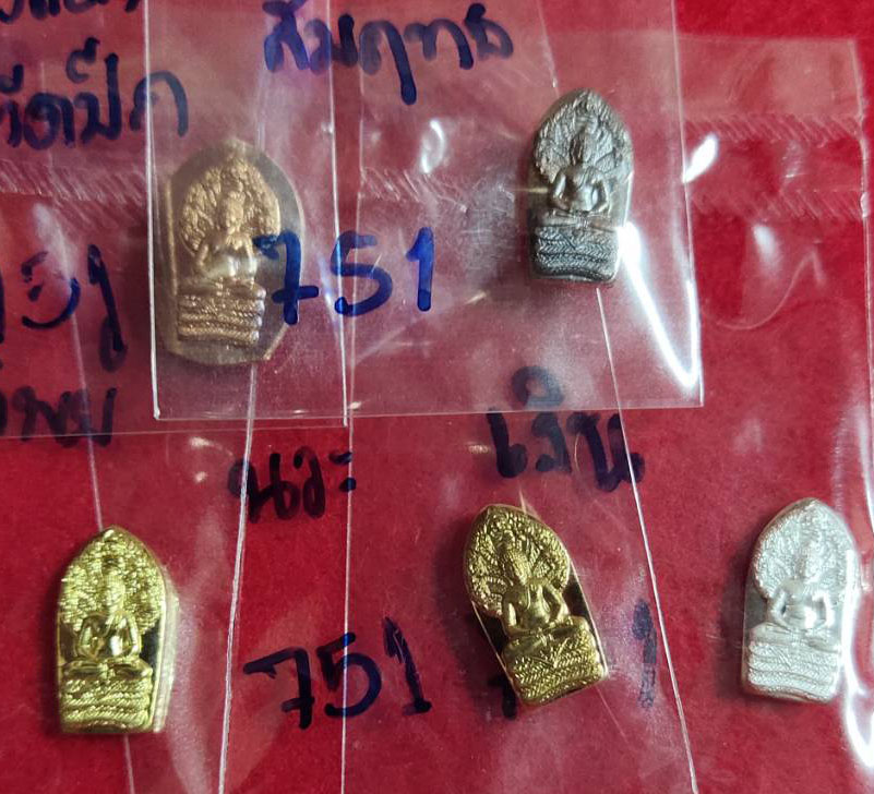 ปรกใบมะขาม รุ่นแรก พระมหาสุรศักดิ์ วัดประดู่พระอารามหลวง ชุดเงิน ปี 2560