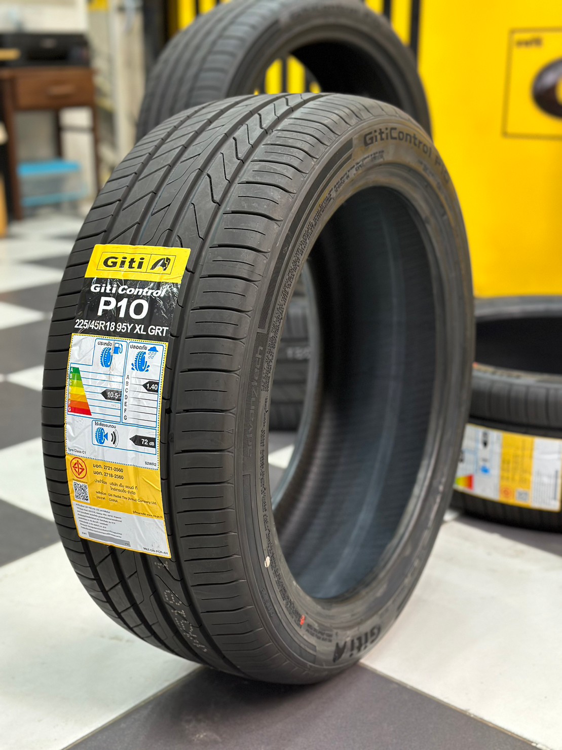 GITI Runflat ยางจีที รันแฟลต GITI Control P10 225/45RF18