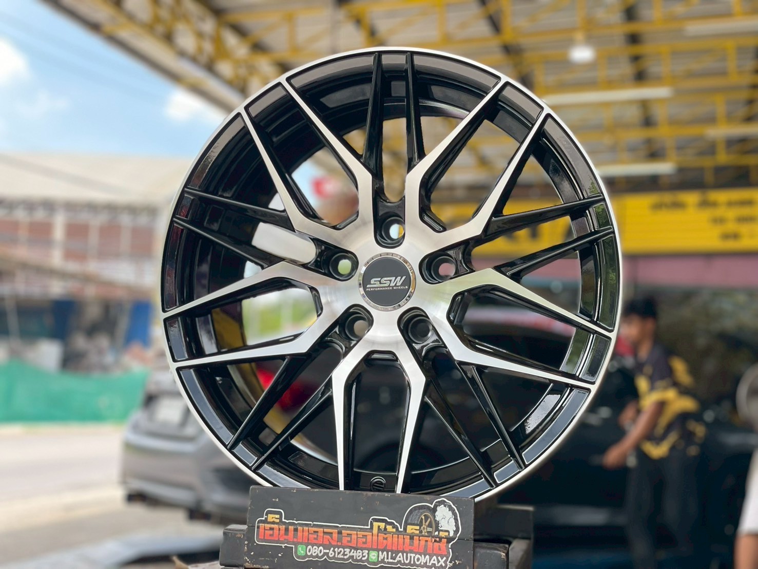 ล้อแม็กใหม่ขอบ17 #Stamford Sport Wheels #SSW348 สีดำหน้าเงา