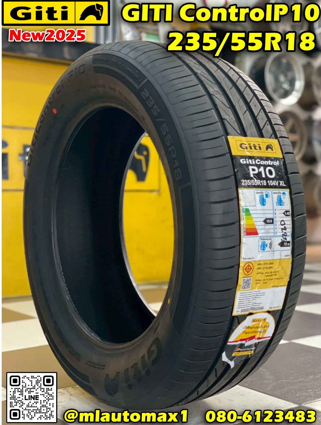 💥💥#GITI Control P10 235/55R18 ยางใหม่ปี2025💥💥