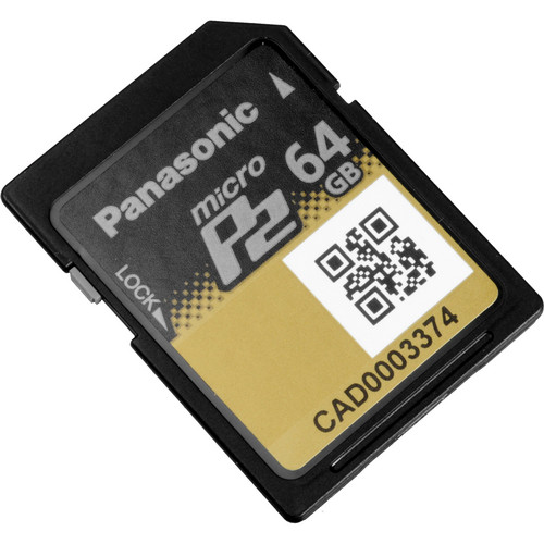 Panasonic AJ-P2M064AG 64GB microP2 UHS-II Memory Card