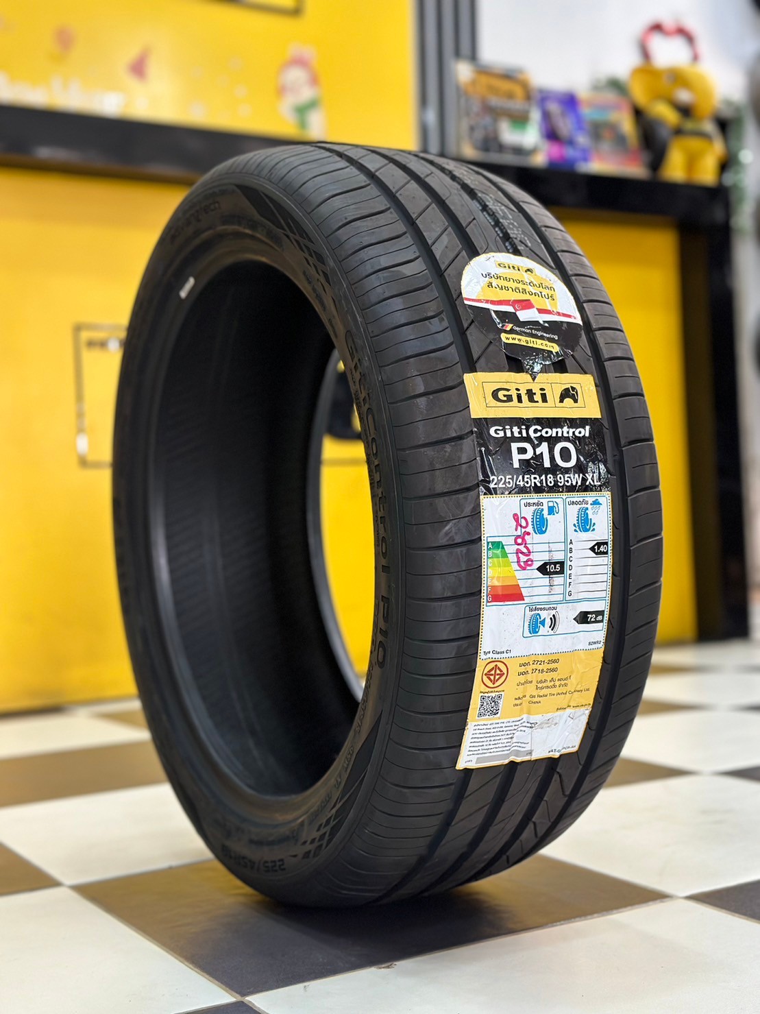 ยางใหม่ GITI Control P10 225/45R18 ยางใหม่ปี2023