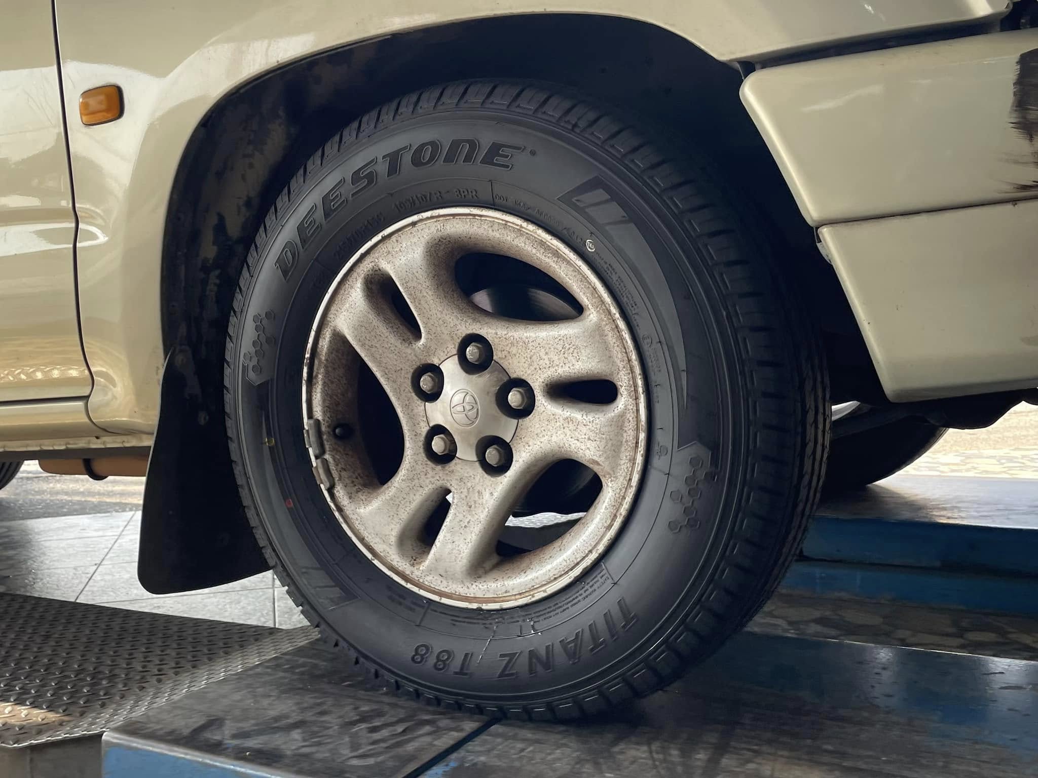 #TOYOTA_TIGER🛞 #DEESTONE_T88_215/70R15 เซอร์วิส #ช่วงล่าง
