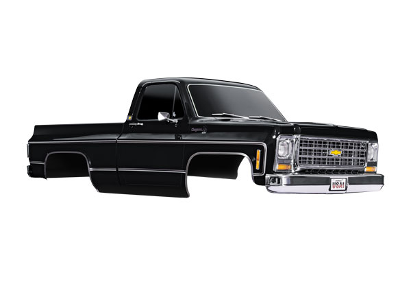 9212X Body, Chevrolet K10 Truck (1979), complete, black (painted, decals applied) (includes grille, side mirrors, door handles, windshield wipers, & clipless mounting) (requires #9288 inner fenders)