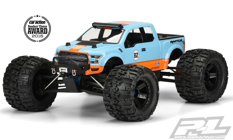 PRO346800 [PRE-ORDER 30-45วัน] 1/8 2017 Ford F-150 Raptor Clear Body: Monster Truck