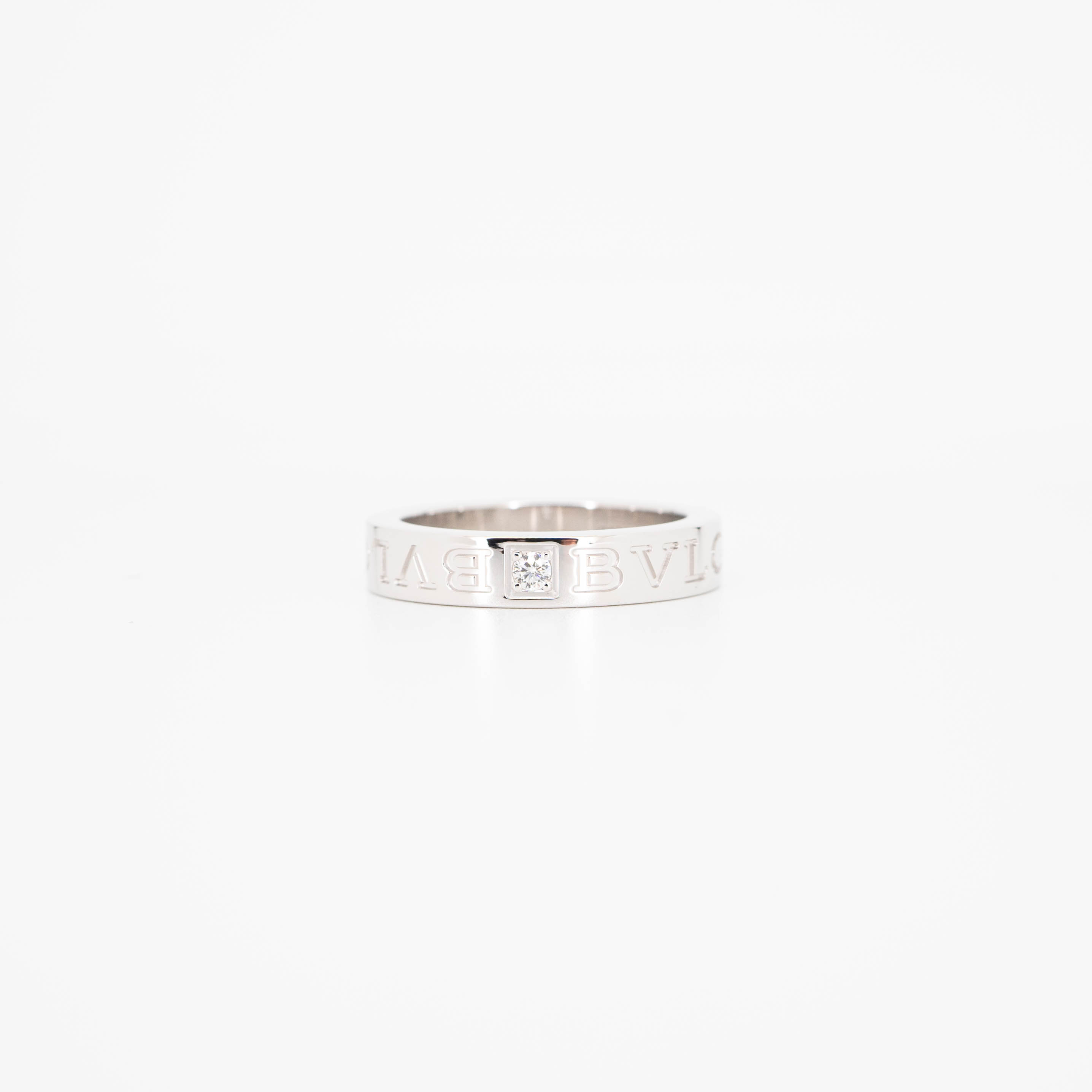 แหวน Bvlgari Bvlgari Ring with Diamond ทองขาว18K ไซส์ 51# (Used) +กล่อง