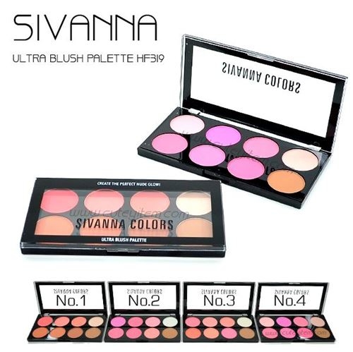 Sivanna Ultra Blush Palatte บลัชออน 8 สี พร้อมไฮไลท์และเฉดดิ้ง