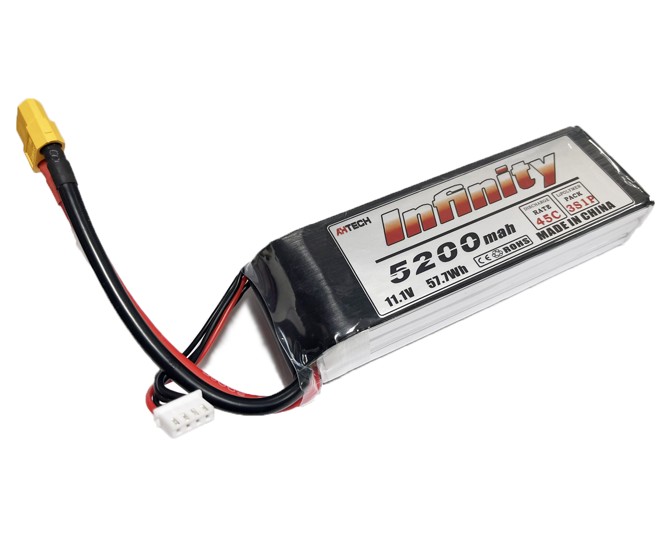 Infinity5200-3S-45C Infinity 5200mAh.14.8V 3S 45C Battery (ปลั๊กXT60)