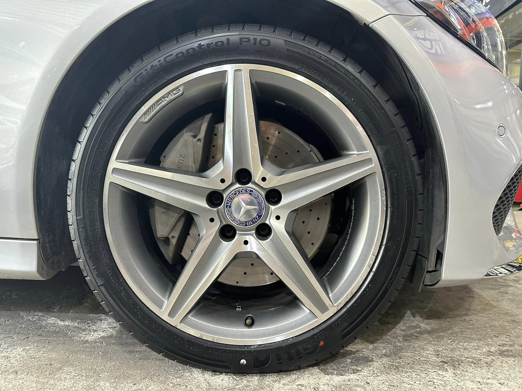 🚘 #Mercedes_Benz_C300 🛞#GITI #Runflat #ยางจีที #รันแฟลต GITI Control P10 225/45RF18 GITI Control P10 245/40RF18