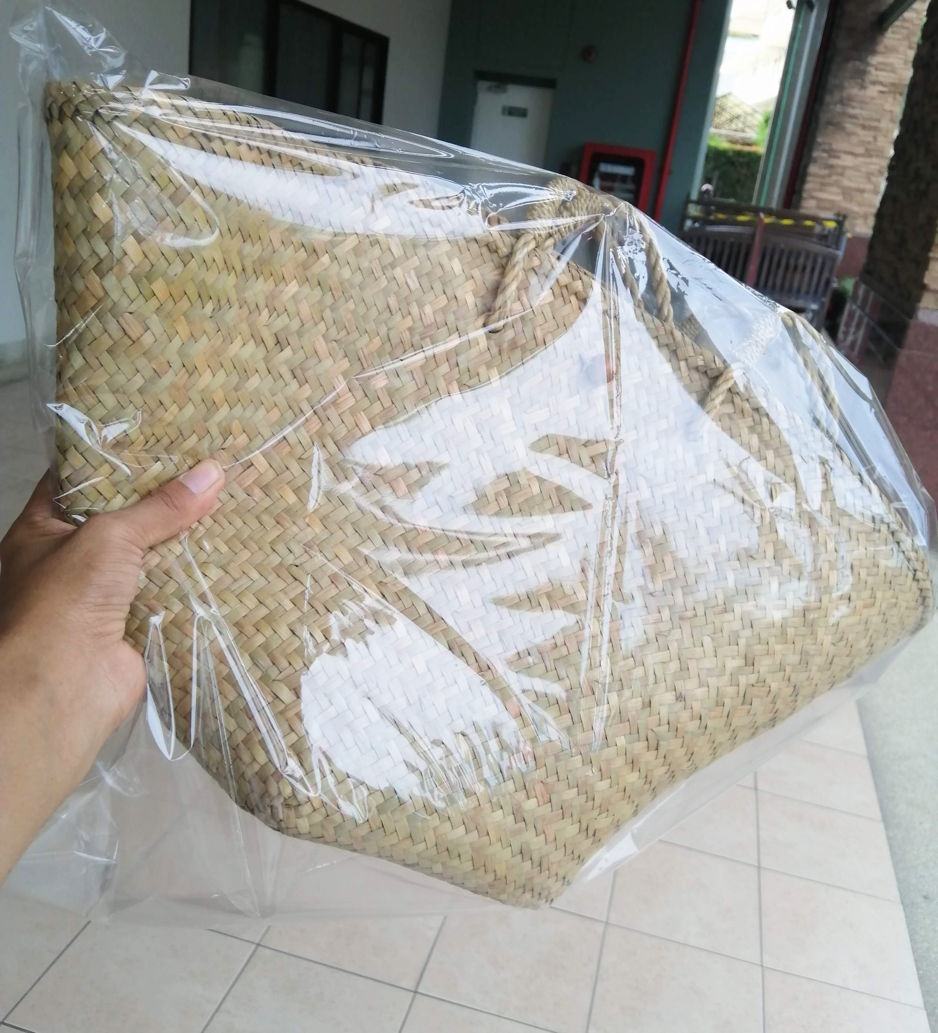 BSS603B: กระเป๋าสานสายสะพาย ราคาส่ง 12 ใบ