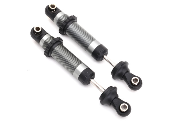 8260 Shocks, GTS, silver aluminum (assembled with spring retainers) (2)