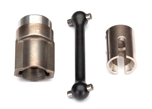 8556X Driveshaft, center, front (steel)/ 2.5x12 screw pin