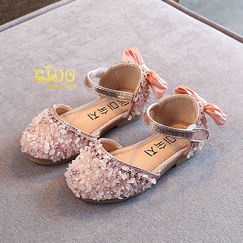 รองเท้าออกงานเด็ก(หน้าร้านอยู่รัชดา ลองได้)H138 สีชมพู