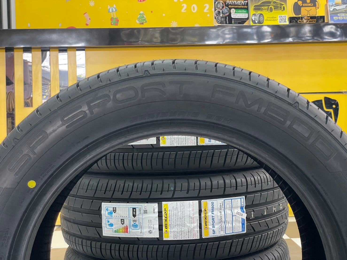 🔥🔥ราคาโปรโมชั่น🔥🔥🔥 ยางใหม่ DUNLOP SP SPORT FM800 225/55R18 ยางใหม่ปี2024