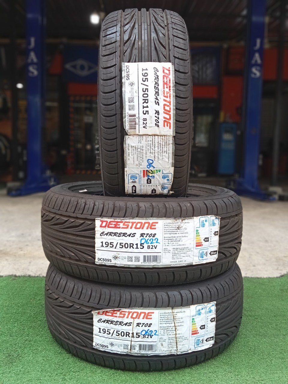 #ยางใหม่ปีเก่า ดีสโตน #Deestone CARRERAS R702 195/50R15 ยางใหม่ปี2022