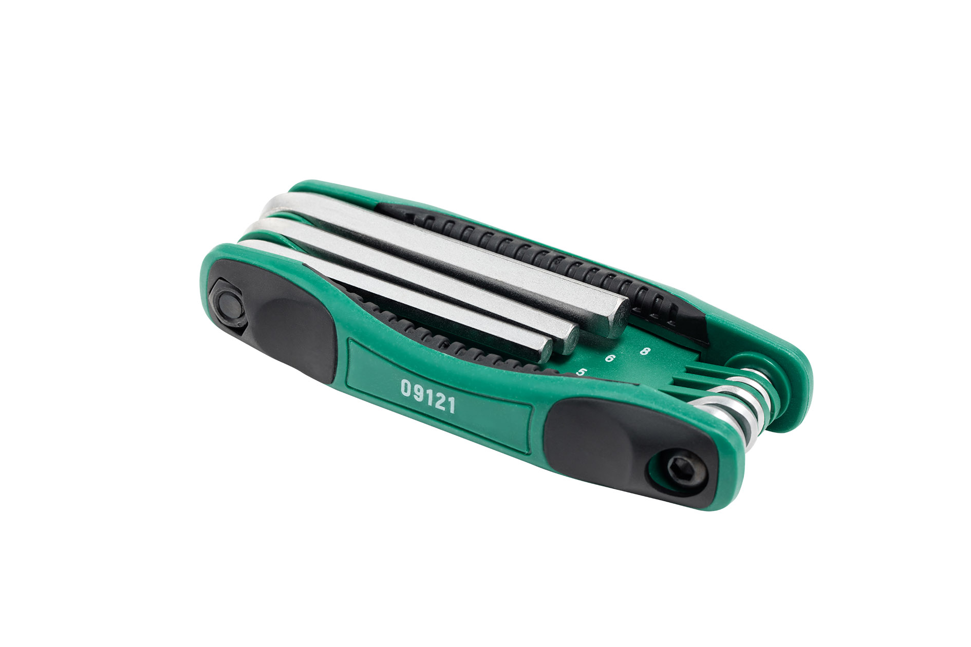 ประแจหกเหลี่ยม 8 ชิ้น พับเก็บได้ No.09121 SATA