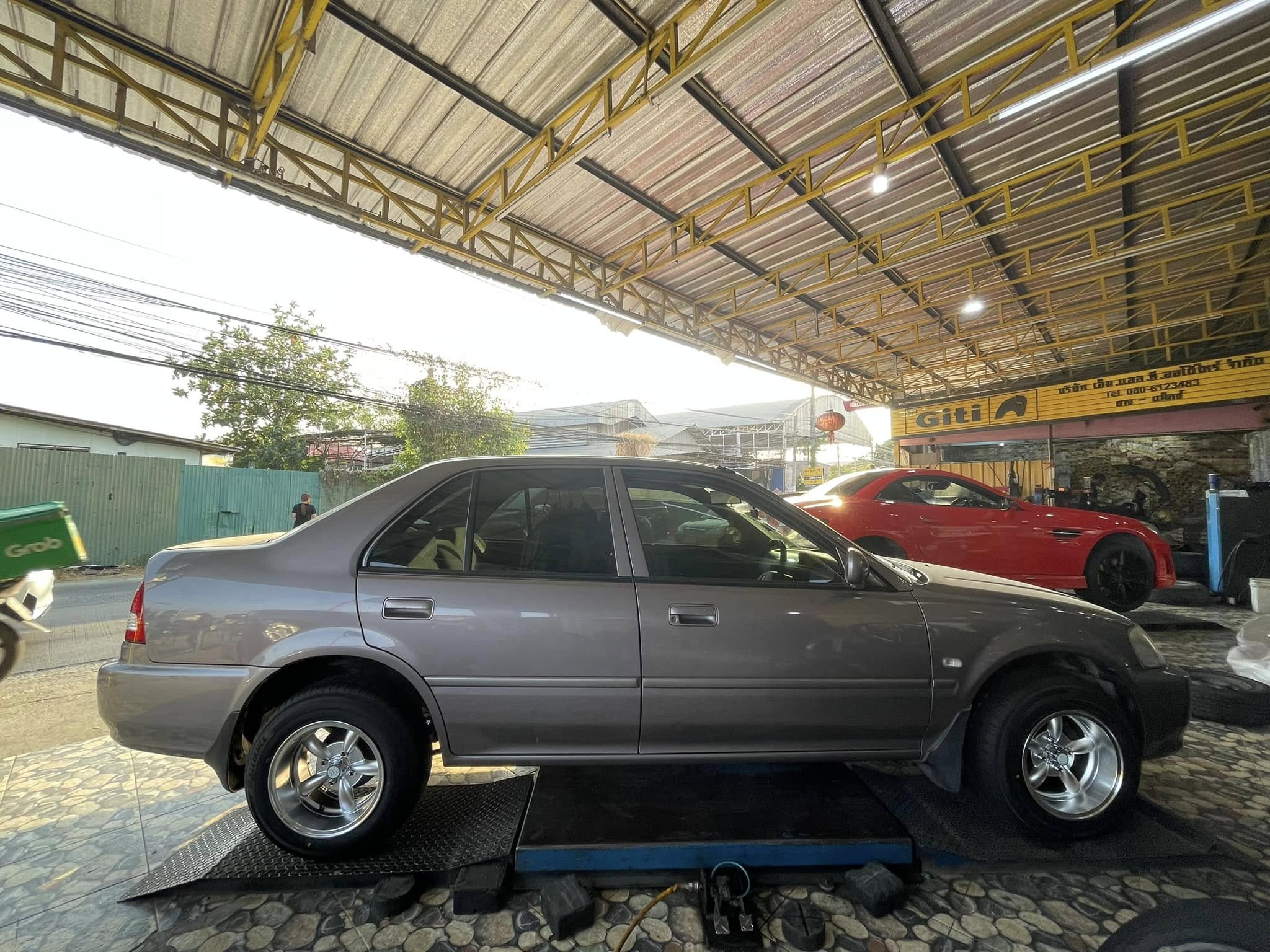 เสริมหล่อ ล้อพร้อมยาง #HONDA_CITY 🚘❤️💫 🛞🛠 #ALLIANCE_030EX 175/70R13 🛞🐘#ล้อกล้วยขอบ13 #MGW MF5134 13X7 ET-7 4X100