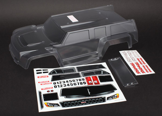 5818 Body, Slash, Dakar truck series, clear (requires painting)/ wing