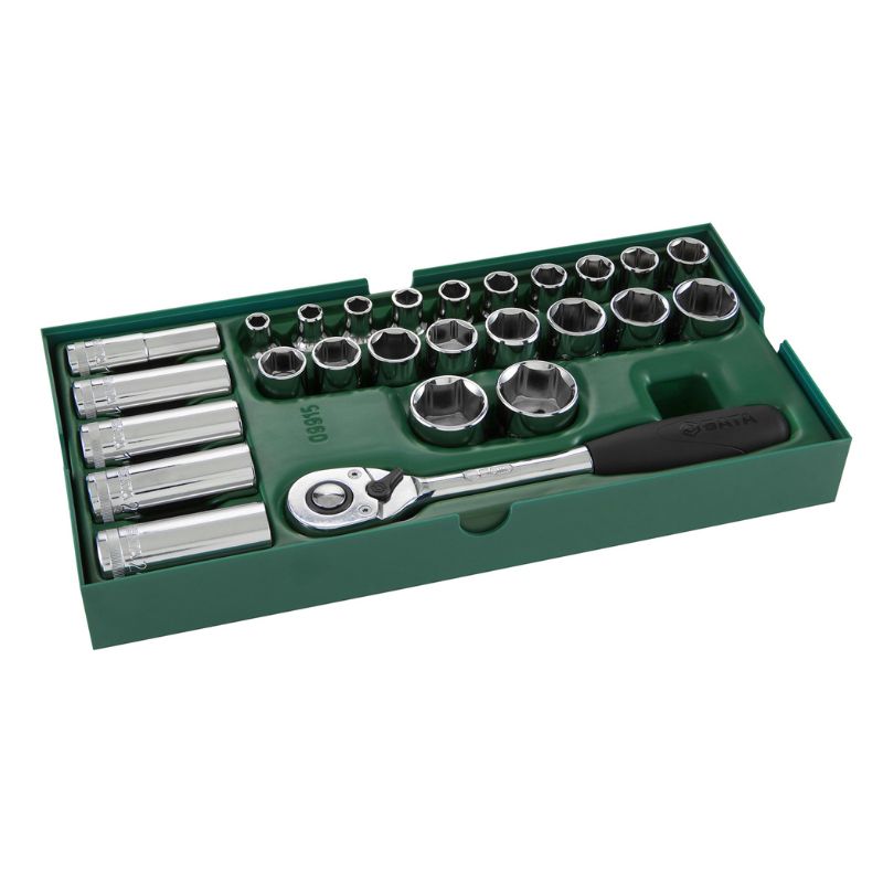 ชุดลูกบล็อก ขนาด 1/2" 26 ชิ้น No.09915 SATA