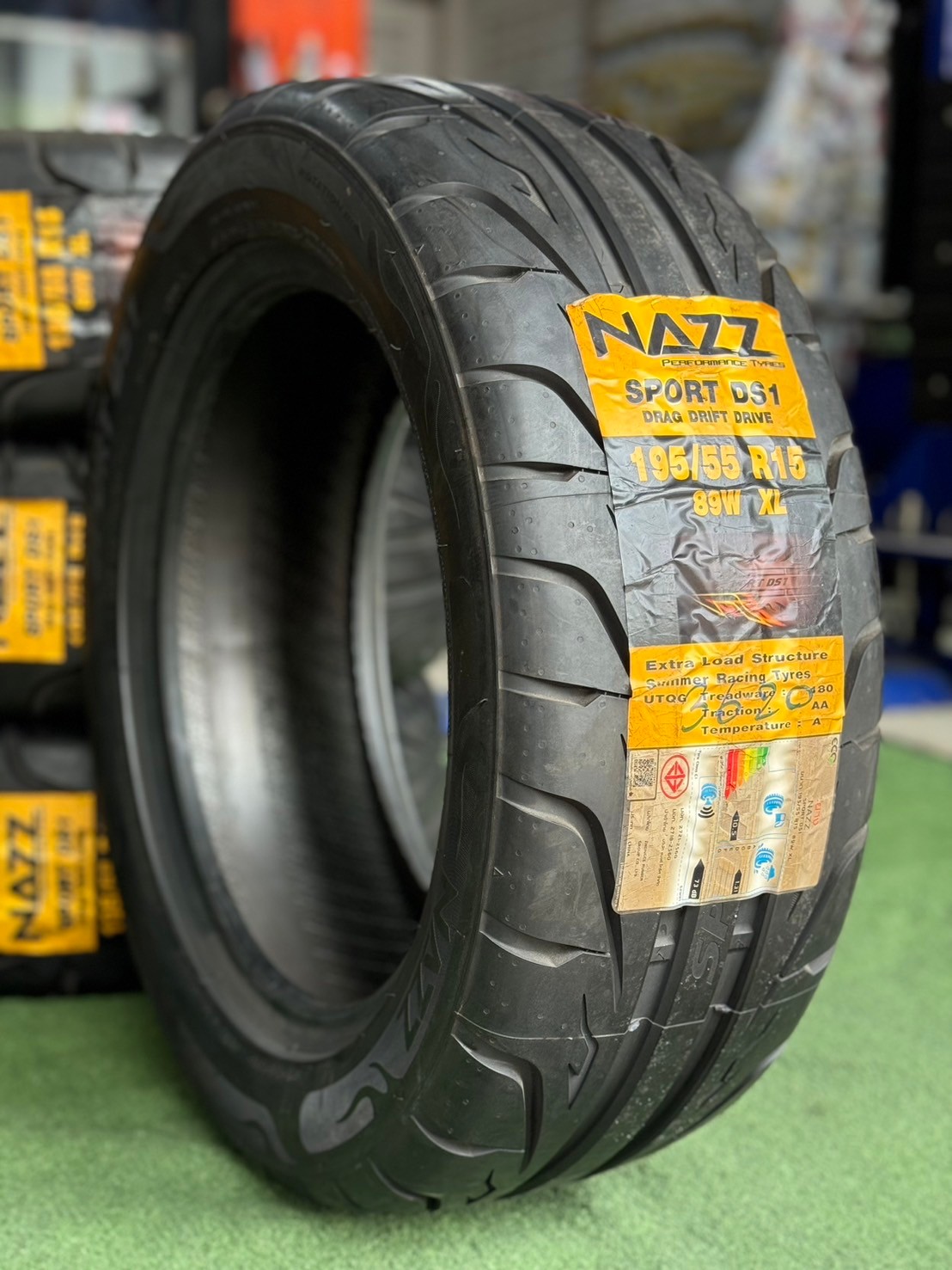 ยางซอฟ #NAZZ Sport DS1 195/55R15 ยางใหม่ค้างปี 2020💥 (4เส้น)