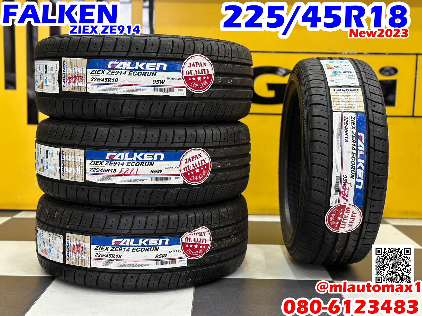 #ยางใหม่ #Falken #ZE914 225/45R18 ยางใหม่ปี2023