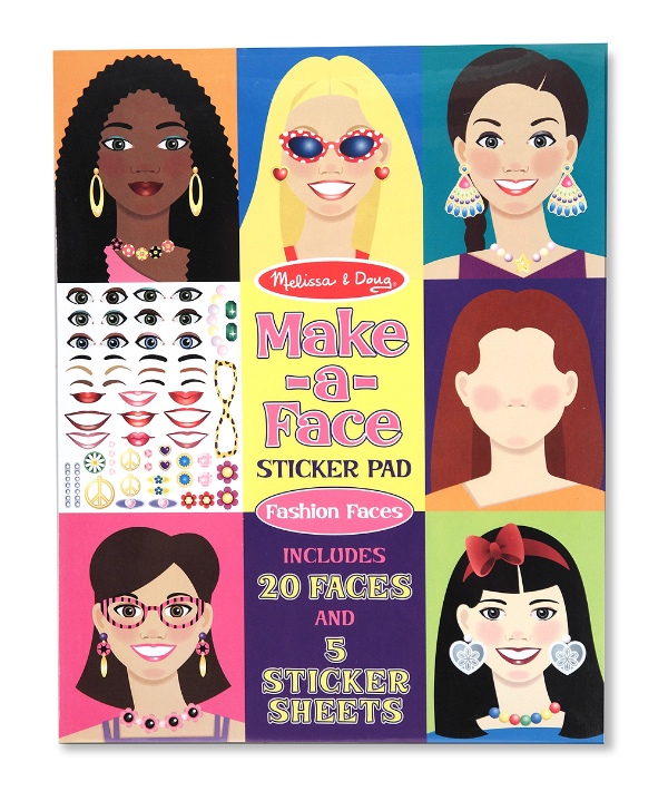 JBM048-4195 Sticker Pad - Make-A-Face