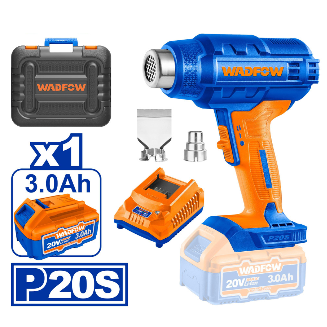 เครื่องเป่าลมร้อนไร้สาย 20V No.WKH1B01 WADFOW