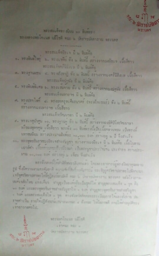 พระพุทธชินราชหลังอกเลา เนื้อแดงอิฐ สวยๆๆ ปี๒๕๑๒ พระมหาโกเมส วัดราชนัดดา (พิธีปลุกเสก พิธีเดียวกับพระสมเด็จ"พระพุทธบาทประชารักษ์" ลป.โต๊ะ,ลพ,กวย,ลพ.หน่าย ฯลฯ ปลุกเสก) สวยมาก