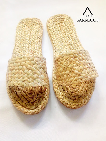 BSS403W :รองเท้าสานผักตบชวา ราคาส่ง 1โหล :12คู่