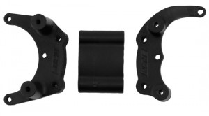 RPM-80902 Black Traxxas Slash 2wd, e-Rustler, e-Stampede 2wd & Bandit Mount for a Rear Bumper or Wheelie Bar