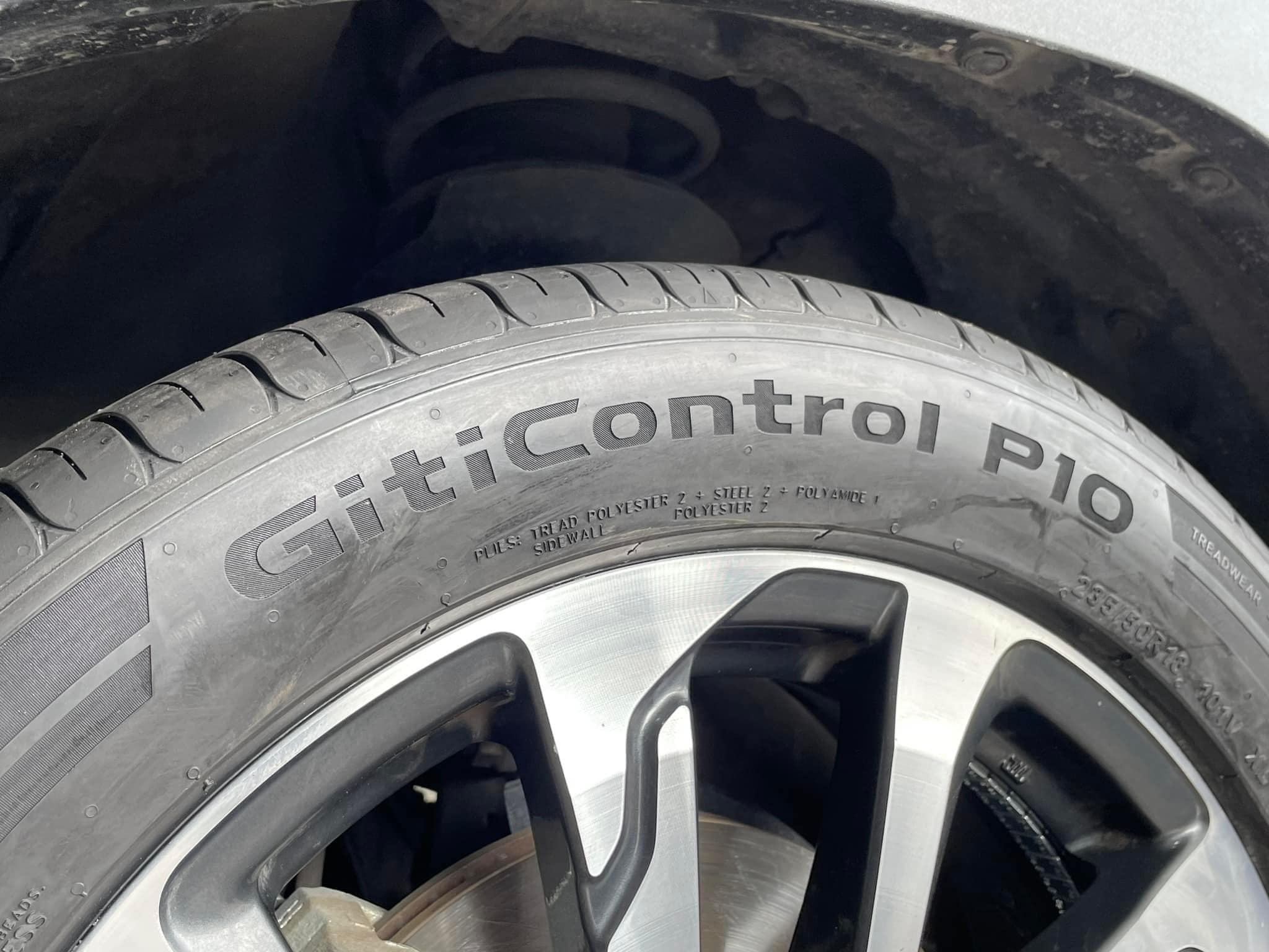 Toyota_Cross เปลี่ยนยาง Giti Control P10 235/50R18 ยางใหม่ปี2024