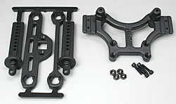 RPM-80162 T-Maxx & E-Maxx Shock Tower & Body Mounts – Black