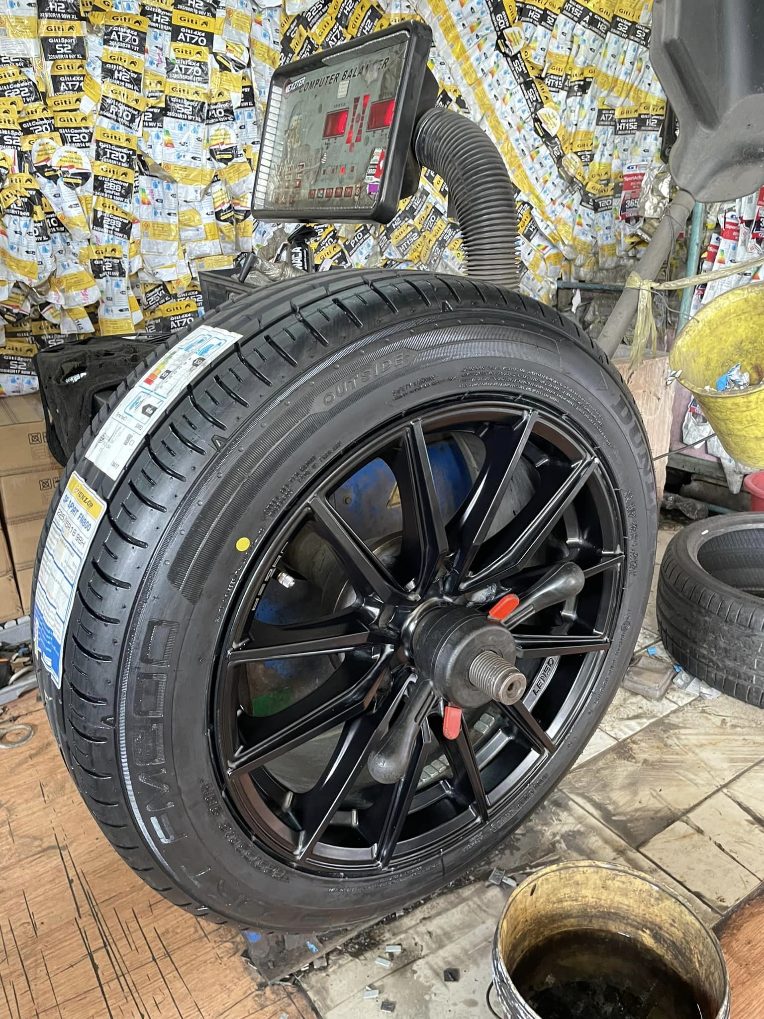 #HYUNDAI_STARIA ยางใหม่ DUNLOP SP SPORT FM800 225/55R18 ยางใหม่ปี2024
