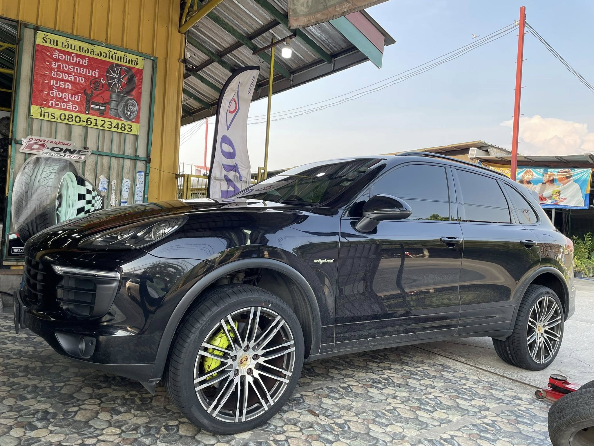 PORSCHE_CAYENNE 🚘เปลี่ยนยาง 🛞🐘#GITI_SportS2_295/35R21