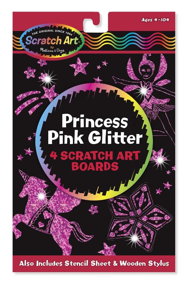 JBM170-5810 Scratch Art Set - Pink Glitter