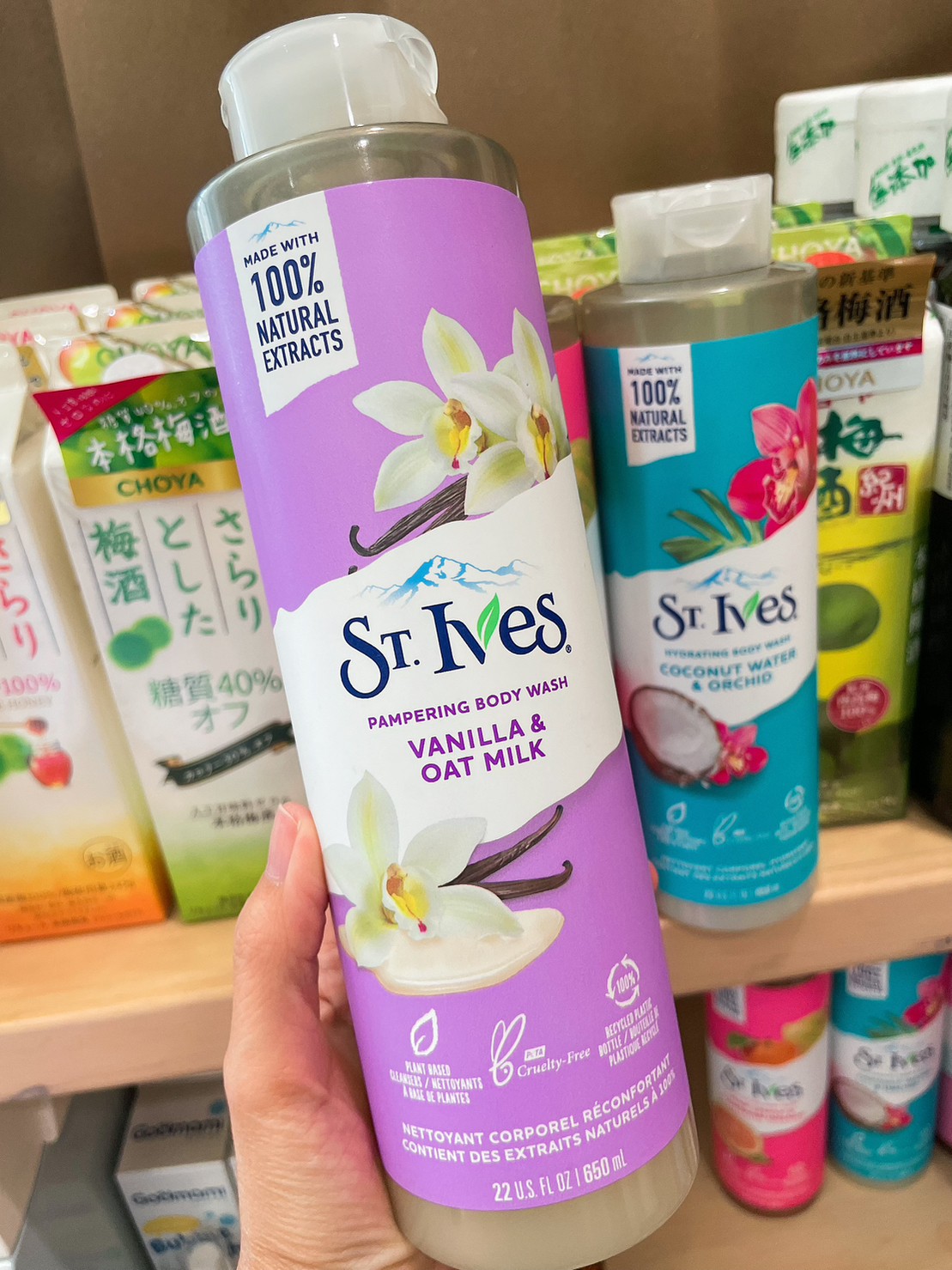 St.Ives vanilla & oat milk Body Wash Indigo 650ml ครีมอาบน้ำ