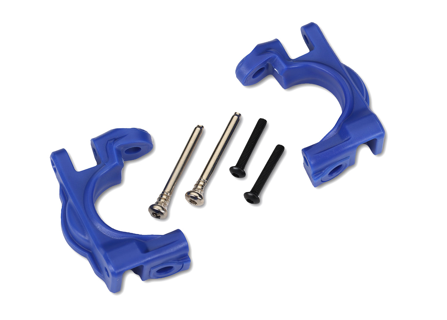 9032X Caster blocks (c-hubs), extreme heavy duty, blue (left & right)/ 3x32mm hinge pins (2)/ 3x20mm BCS (2) (for use with #9080 upgrade kit)
