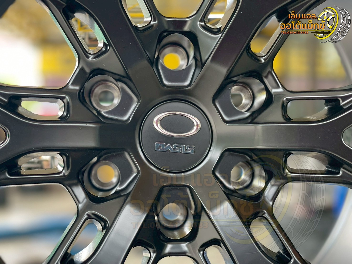 ล้อแม็กซ์ขอบ18 #OASIS_WHEEL #H-6 Flow Forming ขนาด18 ET0 6x139.7 MATT BLACK