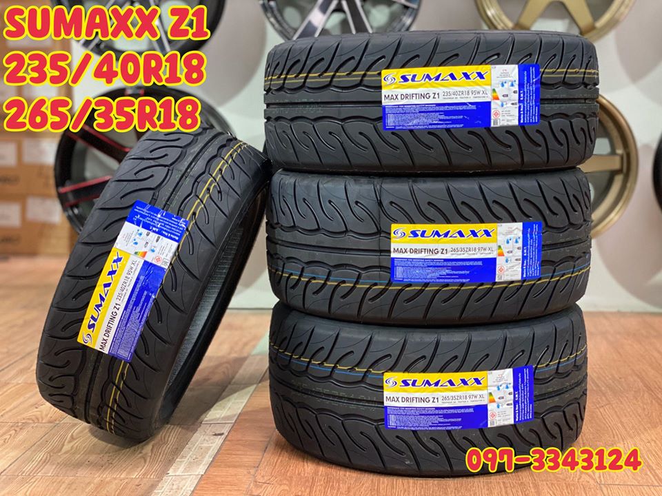 ยางใหม่ลายซิ่ง Sumaxx Drifting Z1 235/40R18-265/35R18 ยางใหม่ปี2020