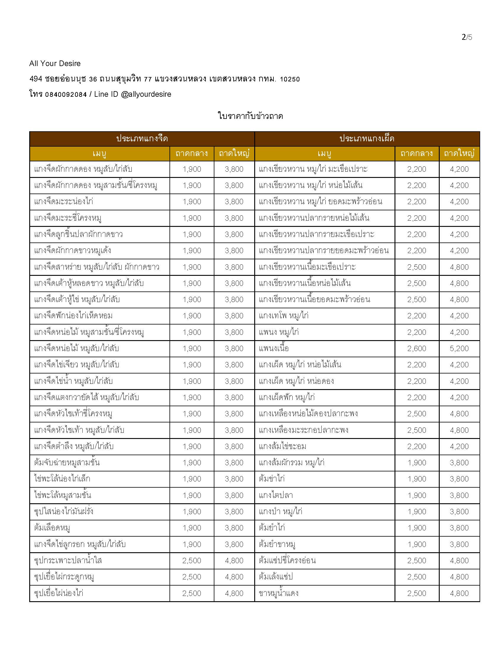 กับข้าวถาด (คลิ๊กเพื่อดูเมนูและราคา)