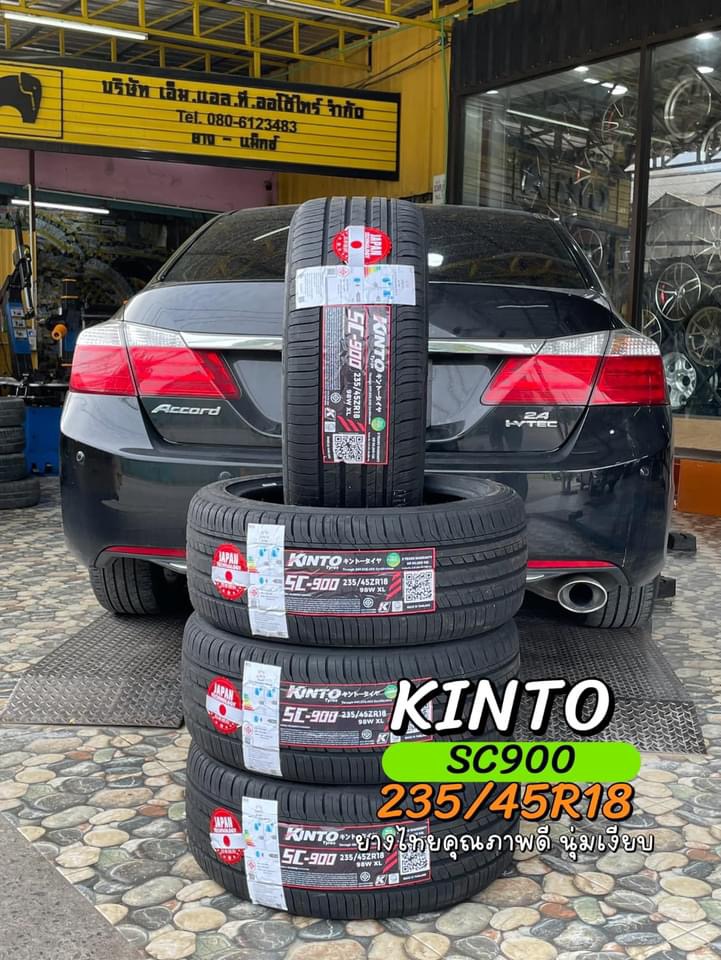 #HONDA_ACCORD เปลี่ยนยาง #KINTO_SC900_235/45R18