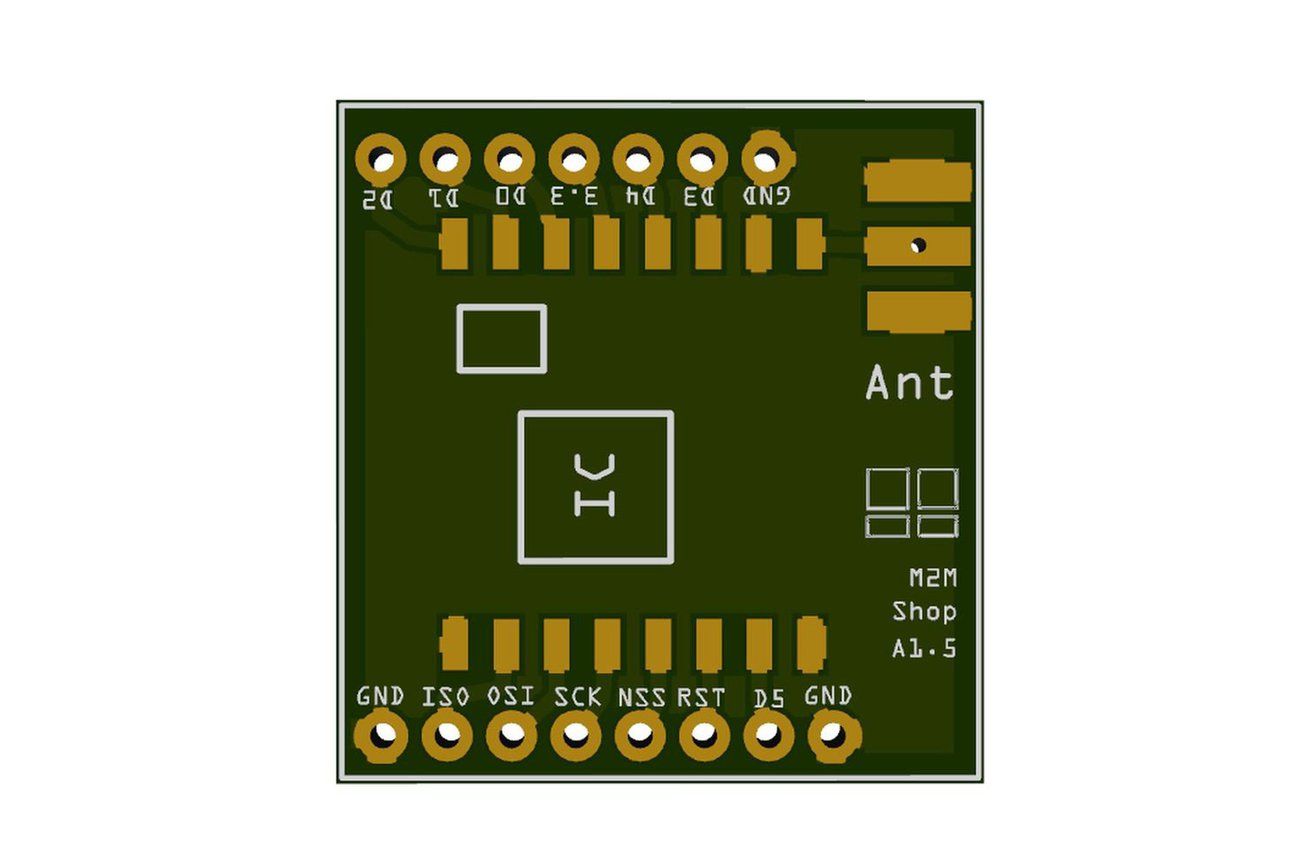 RFM95 หรือ SX1276 Shield สำหรับ Breadboard ขั้ว SMA พร้อมเสายาว 9.5ซม