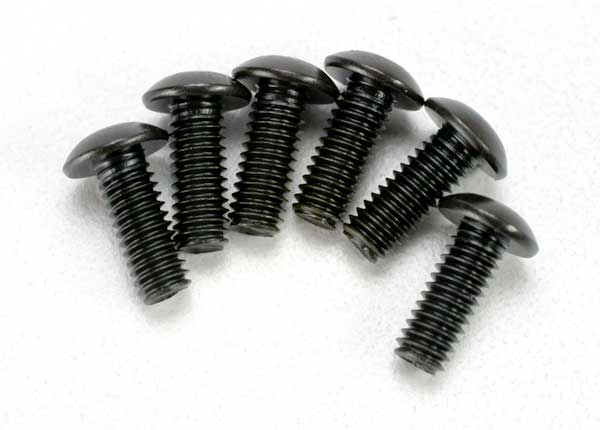 3937 Screws, 4x12mm button-head machine (hex drive) (6)