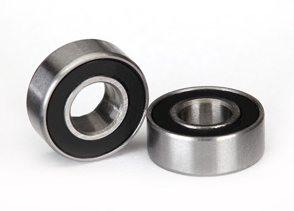5116A Ball bearings, black rubber sealed (5x11x4mm) (2)