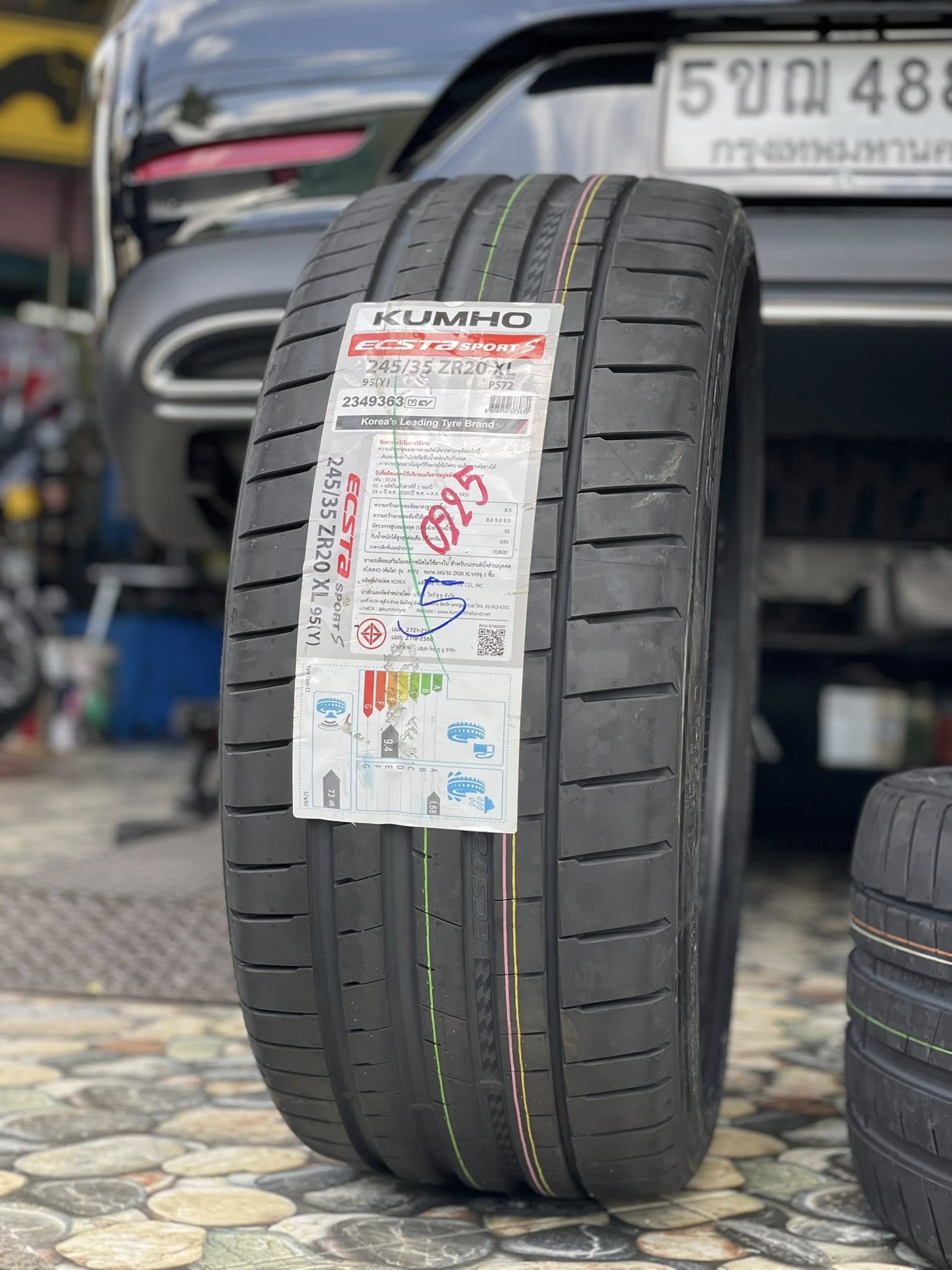 BENZ_CLS220d🚘เปลี่ยนยาง 🛞🐘#KUMHO_EcstaSport-S_245/35R20 ❤️ 🛞#KUMHO_EcstaSport-S_275/30R20