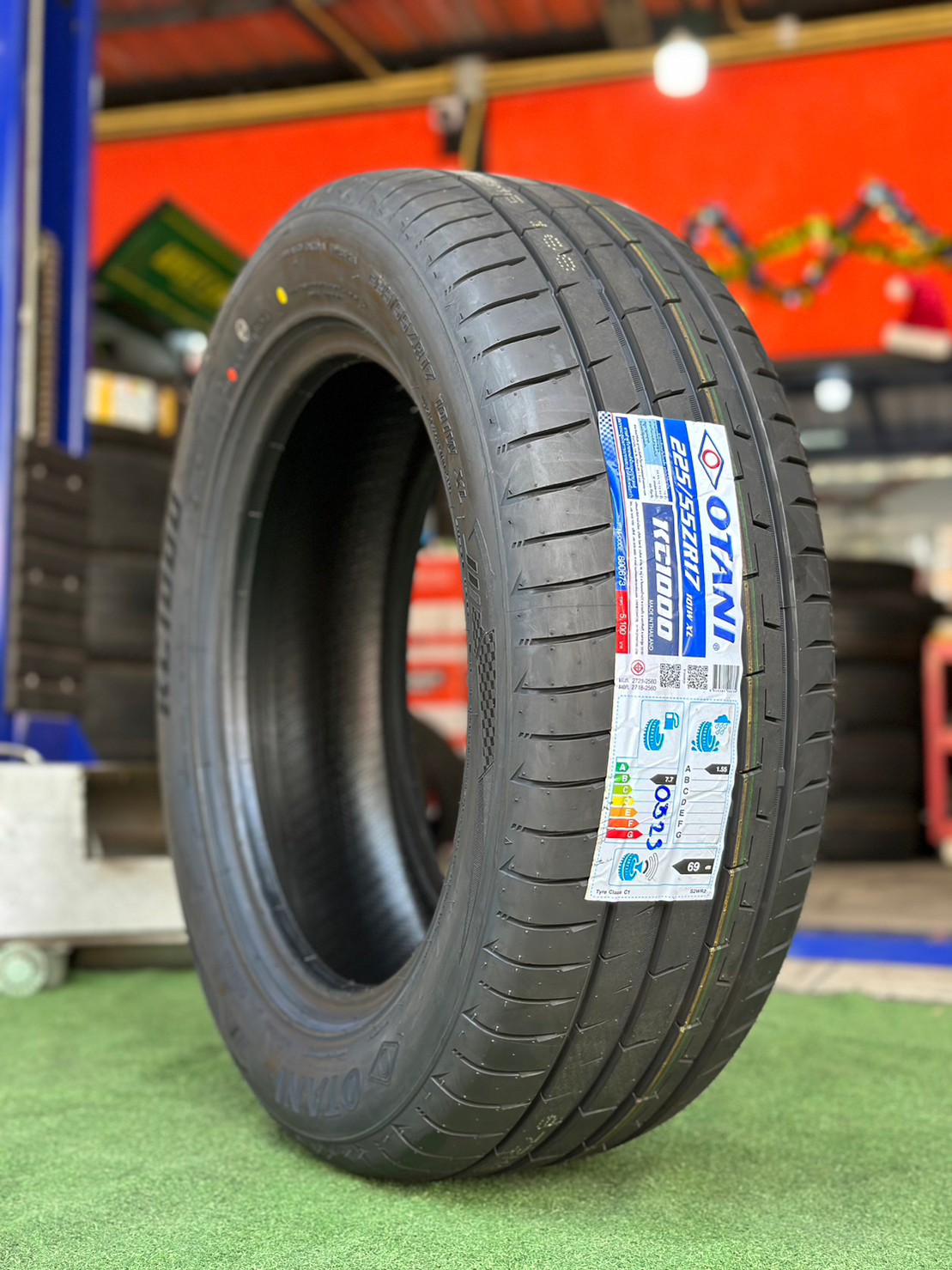 OTANI KC1000 225/55R17 ยางใหม่ปี2023 ราคาพิเศษพร้อมติดตั้งฟรี สามารถสอบถามเพิ่มเติมได้ค่ะ